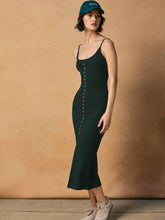 Load image into Gallery viewer, Dress Forum Hunter Green Button Dress
