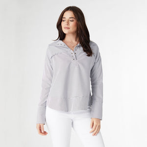 Kennedy Grommet Stripe Pullover