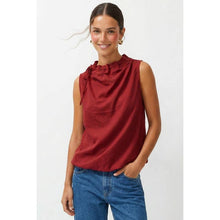 Load image into Gallery viewer, Naked Zebra Red Tie Neck Tank
