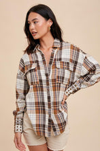 Load image into Gallery viewer, Walnut Studded Plaid Top
