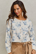 Load image into Gallery viewer, Vintage Blue Floral Cardi
