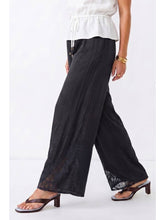 Load image into Gallery viewer, Black Lace Wide Leg Pants
