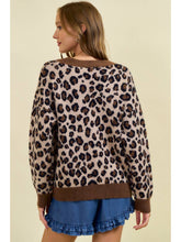 Load image into Gallery viewer, Gold Button Leopard Cardigan
