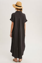 Load image into Gallery viewer, Ash Button Up Maxi Dress
