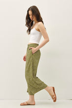 Load image into Gallery viewer, Be Cool Avocado Floral Wide Leg Pants
