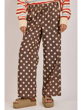 Load image into Gallery viewer, Relaxed Cocoa Polka Dot Pants
