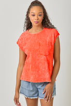 Load image into Gallery viewer, Mystree Tomato Washed Slouchy Tee
