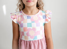 Load image into Gallery viewer, Checkered Swiss Dot Dress - Kids
