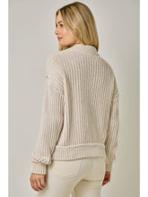 Load image into Gallery viewer, Cream Zip Cardigan
