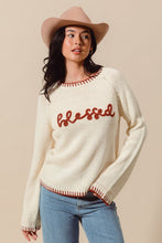 Load image into Gallery viewer, Blessed Oatmeal Sweater
