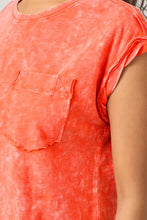 Load image into Gallery viewer, Mystree Tomato Washed Slouchy Tee
