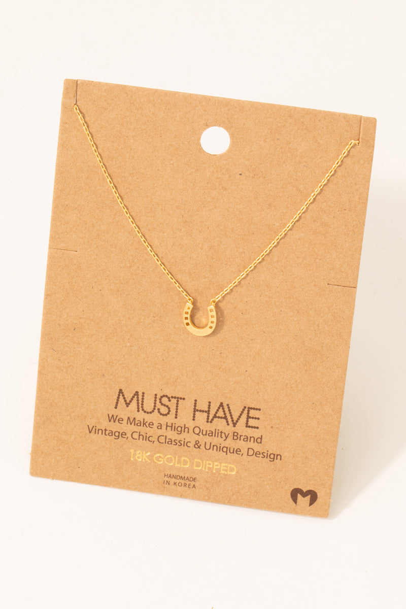 Horseshoe Charm Necklace