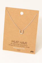 Load image into Gallery viewer, Horseshoe Charm Necklace
