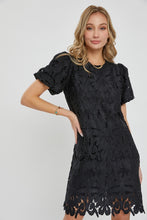 Load image into Gallery viewer, Black Lace Mini Dress
