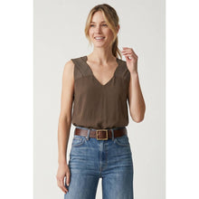 Load image into Gallery viewer, Naked Zebra Brown Twist Strap Tank
