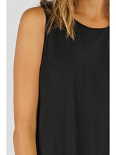 Load image into Gallery viewer, Lovestitch Black Slub Racerback Tank
