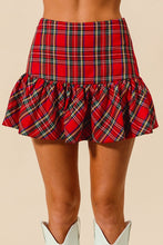 Load image into Gallery viewer, Red Plaid Skort
