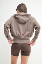 Load image into Gallery viewer, Heathered Cocoa Tapered Hoodie
