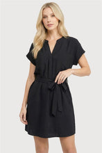 Load image into Gallery viewer, Staccato Black Button Back Dress
