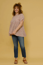 Load image into Gallery viewer, Ditsy Floral Baby Doll Top - Plus
