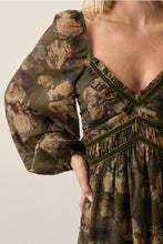 Load image into Gallery viewer, Olive Velvet Floral Maxi
