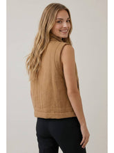 Load image into Gallery viewer, Camel Asymmetric Vest
