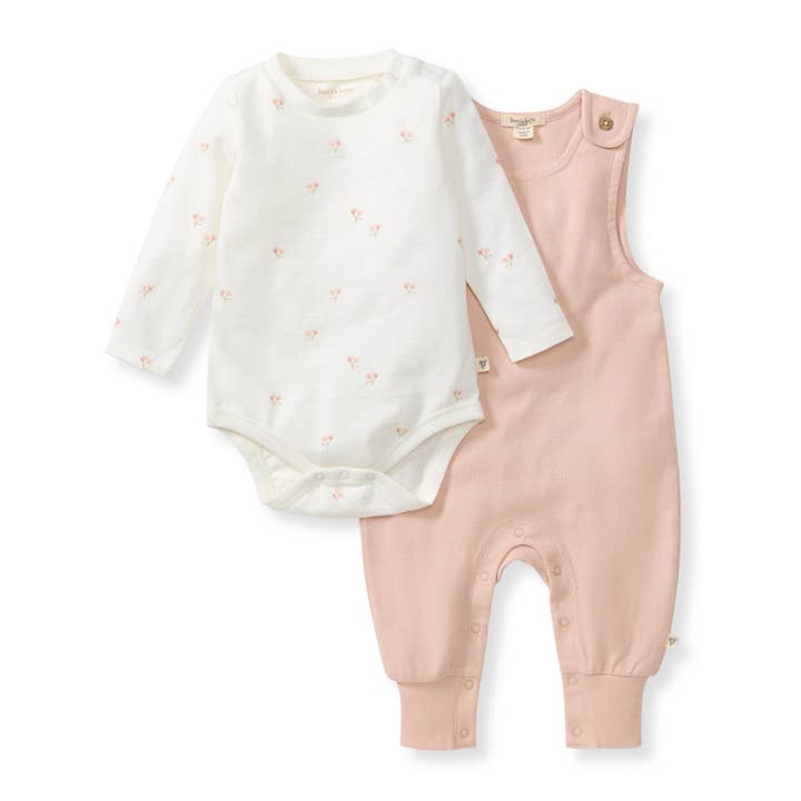 Rose Floral Jumpsuit Set - Baby