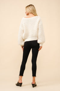 Ivory Bubble Cardigan