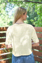 Load image into Gallery viewer, Yellow Striped Henley
