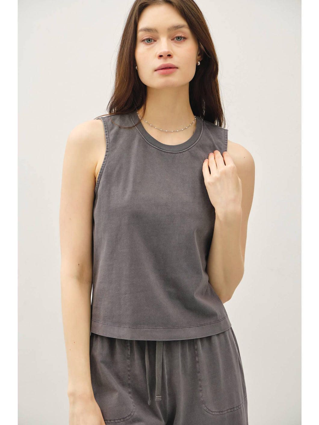 Charcoal Washed Tank
