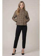 Load image into Gallery viewer, Brown Plaid Padded Jacket

