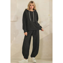 Load image into Gallery viewer, Black Mini Dot Lounge Pants
