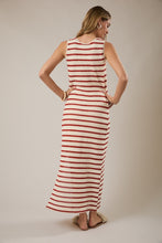 Load image into Gallery viewer, Red + Cream Stripe Tank Dress
