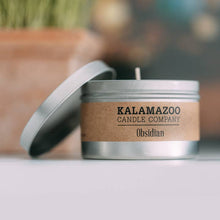 Load image into Gallery viewer, Obsidian Kalamazoo Candle Tin
