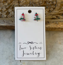 Load image into Gallery viewer, Two Sisters Holiday Earrings
