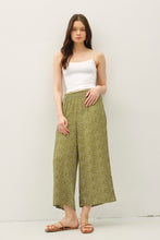 Load image into Gallery viewer, Be Cool Avocado Floral Wide Leg Pants
