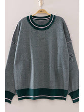 Load image into Gallery viewer, Varsity Forest Check Sweater
