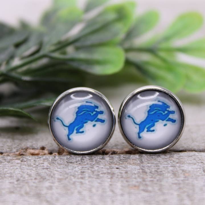 Lions Glass Studs