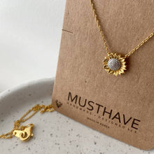 Load image into Gallery viewer, Sunflower Charm Necklace
