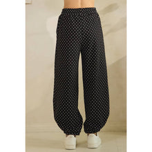 Load image into Gallery viewer, Black Mini Dot Lounge Pants
