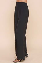 Load image into Gallery viewer, Black Front Pleat Pants
