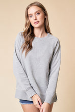 Load image into Gallery viewer, Grey Side Zip Pullover
