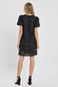 Black Lace Mini Dress