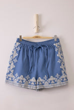 Load image into Gallery viewer, Embroidered Chambray Shorts
