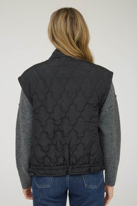 Black Quilted Vest