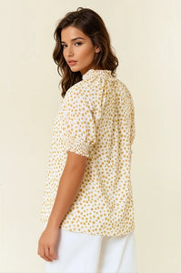 Mustard Dot Top