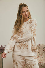 Load image into Gallery viewer, Khaki Floral Toile Sweatshirt

