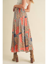 Load image into Gallery viewer, Orange Patchwork Skirt
