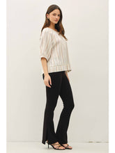 Load image into Gallery viewer, Slate Stripe Gauze Top

