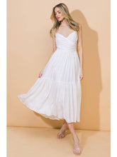 Load image into Gallery viewer, White Surplice Dress
